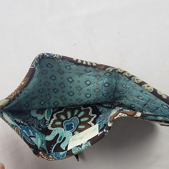 Vera Bradley Java Blue small velcro wallet - Picture 4 of 5